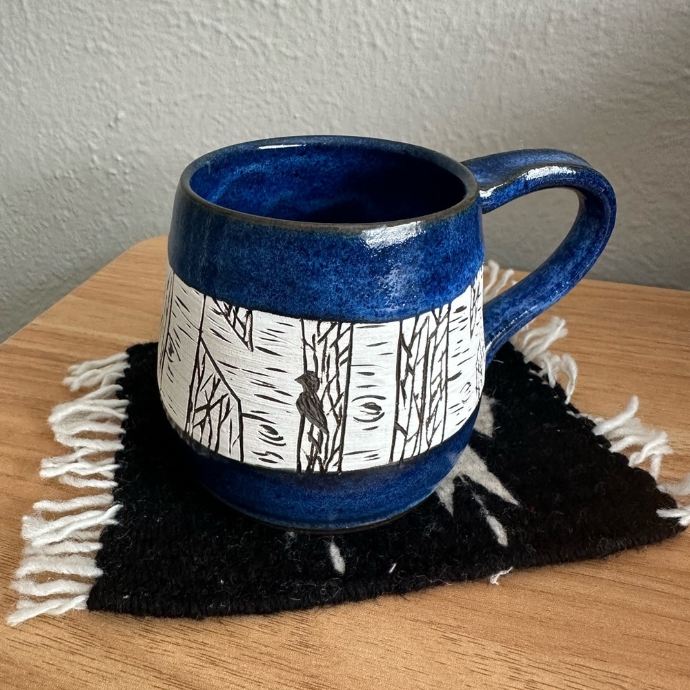 Handmade Ceramic Aspen / Tree Mug